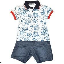 男童吃瓜短袖套装,男童吃瓜短袖套装，萌趣造型解锁清凉一夏