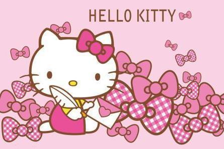 hello kitty吃瓜,萌动夏日时光
